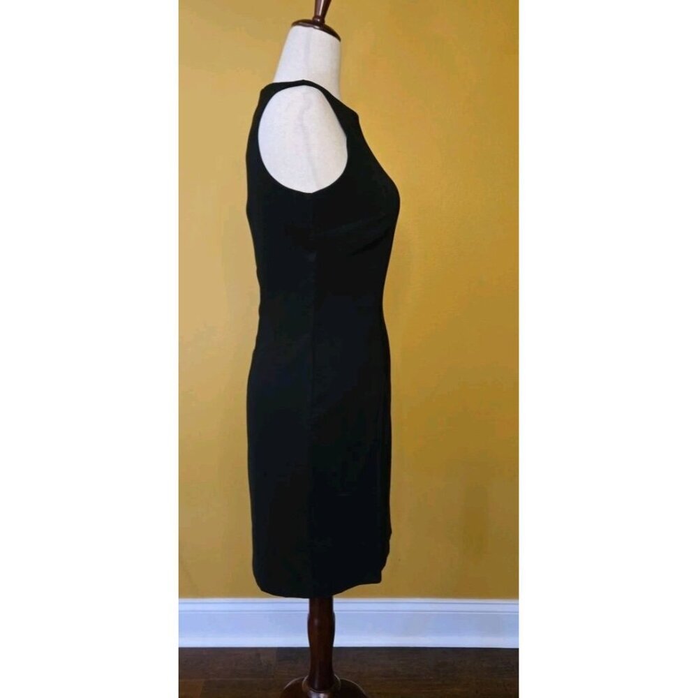 AB Studio Sz 10 Black Sleeveless Dress Career Little‎ Black Dress Cocktail Party - Picture 3 of 11
